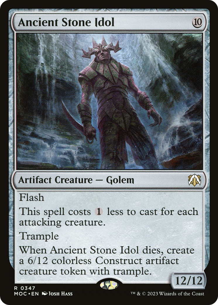 Ancient Stone Idol (347) - March of the Machine Commander