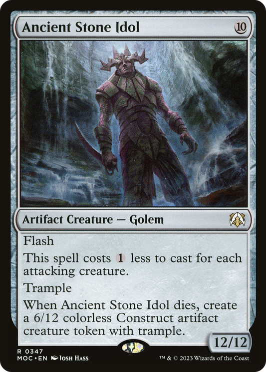 Ancient Stone Idol (347) - March of the Machine Commander