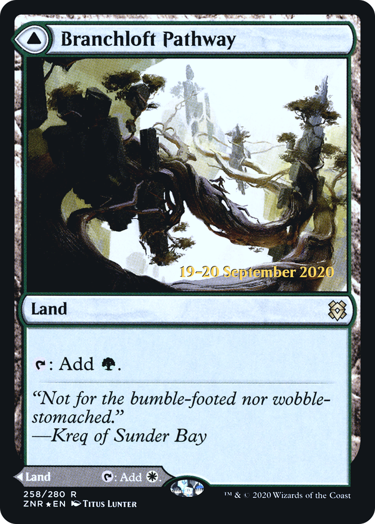 Branchloft Pathway // Boulderloft Pathway (258s) Foil - Zendikar Rising Promos