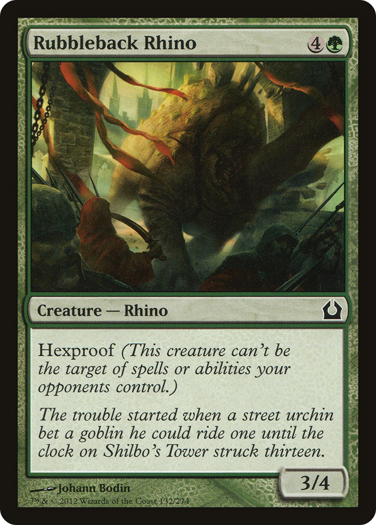Rubbleback Rhino (132) - Return to Ravnica