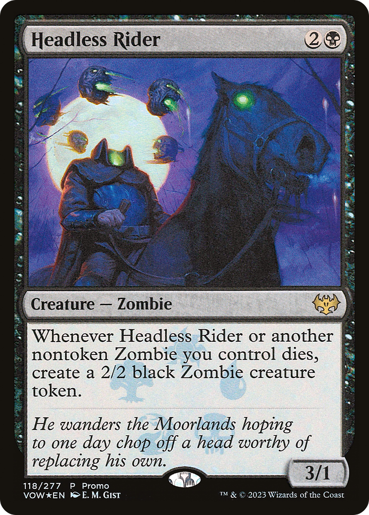 Headless Rider (118★) Foil - Innistrad: Crimson Vow Promos