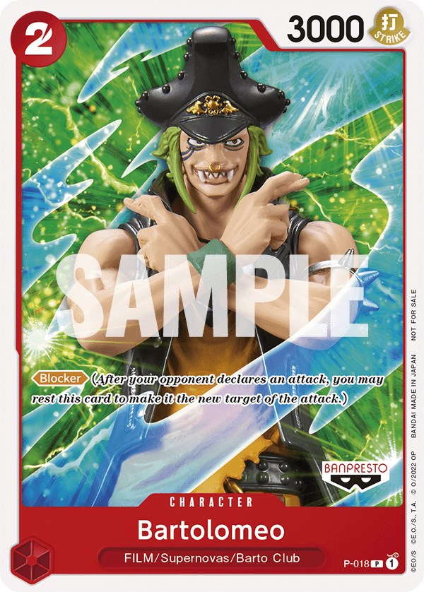 Bartolomeo (One Piece Film Red) [One Piece Promotion Cards] | Silver Goblin