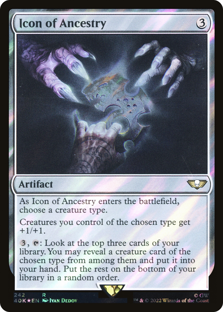 Icon of Ancestry (242) Surge Foil - Warhammer 40,000 Commander