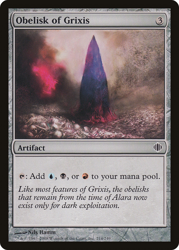 Obelisk of Grixis [Shards of Alara] | Silver Goblin