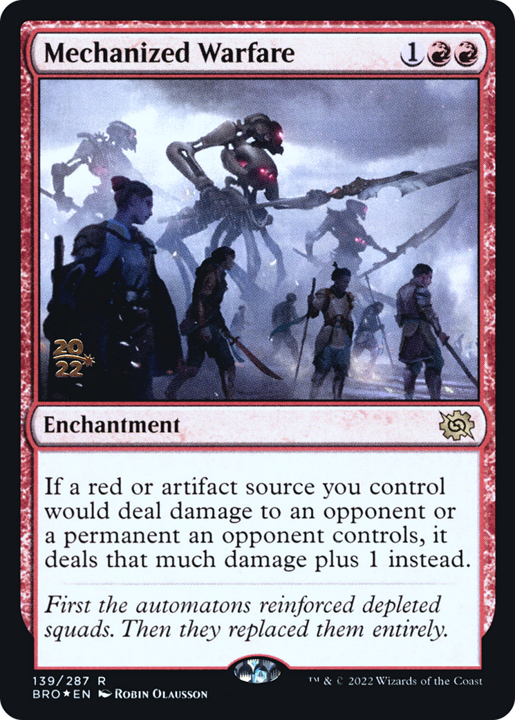 Mechanized Warfare (139s) Foil - The Brothers' War Promos