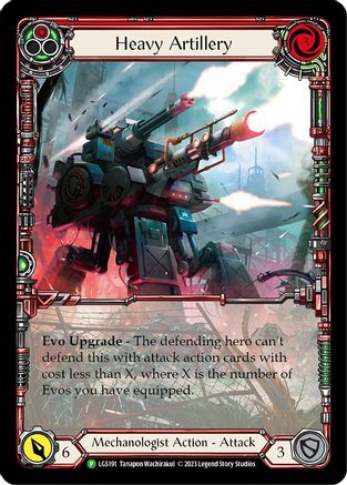 Heavy Artillery (Red) (LGS191) Rainbow Foil - FaB Promos