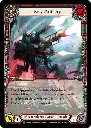 Heavy Artillery (Blue) (LGS193) Rainbow Foil - FaB Promos