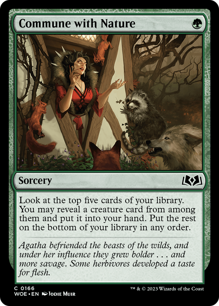 Commune with Nature (166) Foil - Wilds of Eldraine