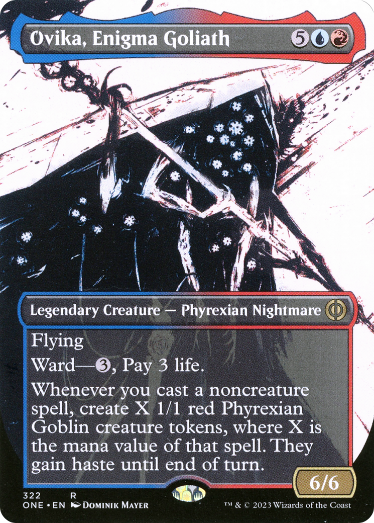 Ovika, Enigma Goliath (Borderless Ichor) [Phyrexia: All Will Be One] | Silver Goblin