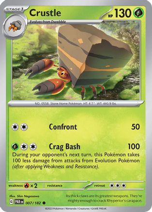 Crustle - 007/182 (7) Reverse Holofoil - SV04 Paradox Rift