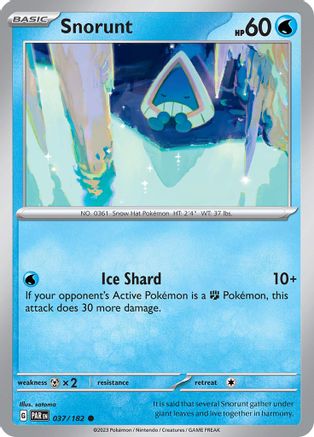 Snorunt - 037/182 (37) - SV04 Paradox Rift