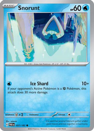 Snorunt (037/182) [Scarlet & Violet: Paradox Rift] | Silver Goblin