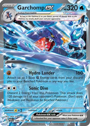 Garchomp ex - 038/182 (38) Holofoil - SV04 Paradox Rift