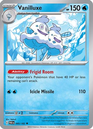 Vanilluxe (045/182) [Scarlet & Violet: Paradox Rift] | Silver Goblin