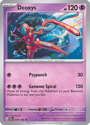Deoxys (74) Reverse Holofoil - SV04 Paradox Rift