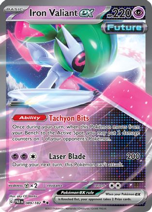 Iron Valiant ex - 089/182 (89) Holofoil - SV04 Paradox Rift