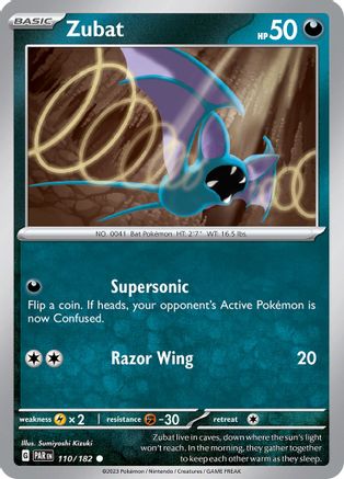 Zubat (110/182) [Scarlet & Violet: Paradox Rift] | Silver Goblin