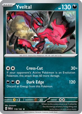 Yveltal - 118/182 (118) Holofoil - SV04 Paradox Rift
