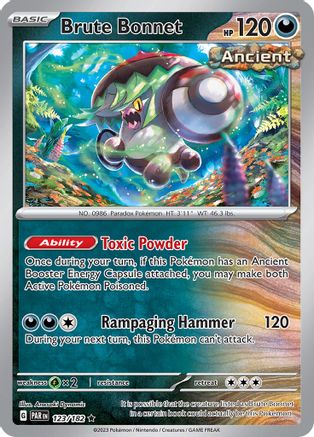 Brute Bonnet - 123/182 (123) Holofoil - SV04 Paradox Rift