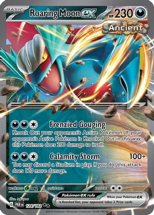 Roaring Moon ex (124) Holofoil - SV04 Paradox Rift