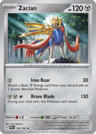 Zacian (136) Holofoil - SV04 Paradox Rift