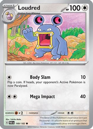 Loudred (149) Reverse Holofoil - SV04 Paradox Rift
