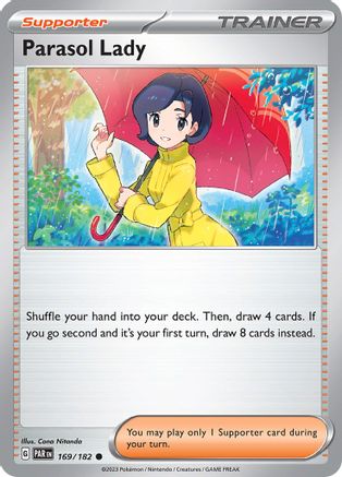 Parasol Lady (169) Reverse Holofoil - SV04 Paradox Rift