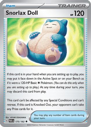 Snorlax Doll (175/182) [Scarlet & Violet: Paradox Rift] | Silver Goblin