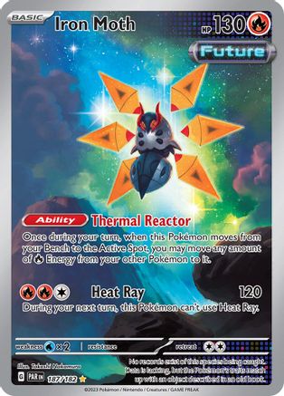 Iron Moth - 187/182 (187) Holofoil - SV04 Paradox Rift