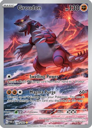 Groudon - 199/182 (199) Holofoil - SV04 Paradox Rift
