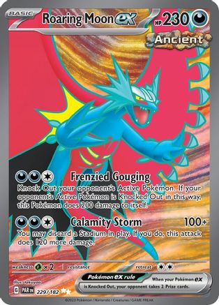 Roaring Moon ex - 229/182 (229) Holofoil - SV04 Paradox Rift