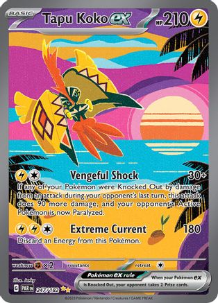 Tapu Koko ex - 247/182 (247) Holofoil - SV04 Paradox Rift