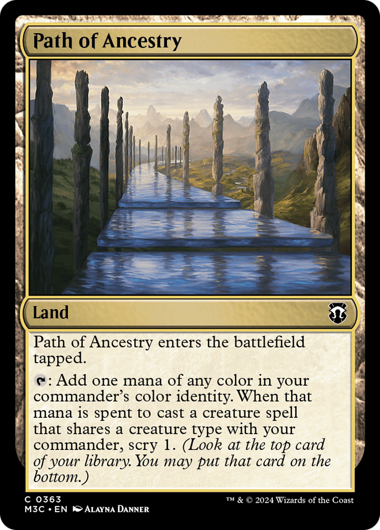 Path of Ancestry (Ripple Foil) [Modern Horizons 3 Commander] | Silver Goblin