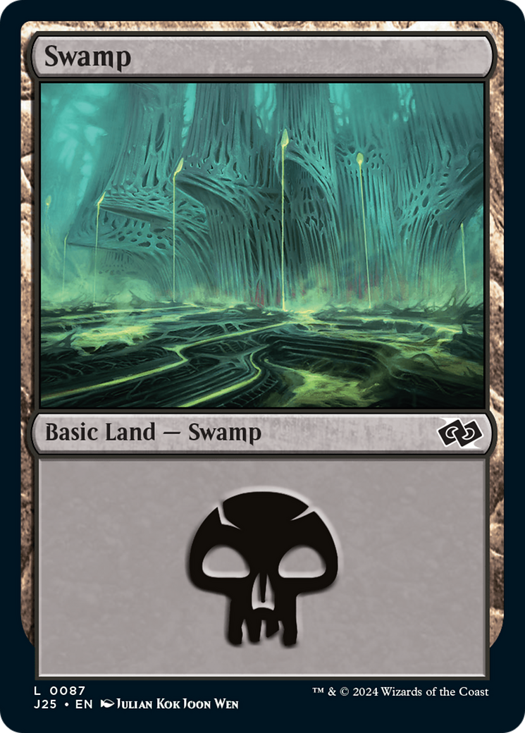 Swamp (87) [Foundations Jumpstart] | Silver Goblin