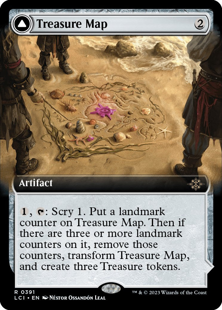 Treasure Map // Treasure Cove (Extended Art) [The Lost Caverns of Ixalan] Foil