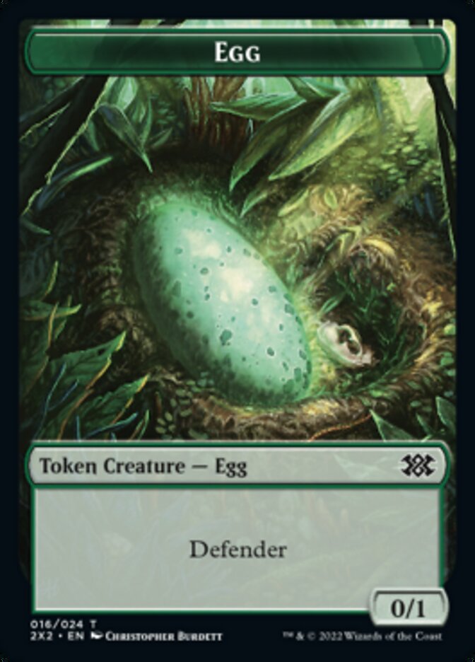 Egg // Eldrazi Scion Double-Sided Token [Double Masters 2022 Tokens] | Silver Goblin