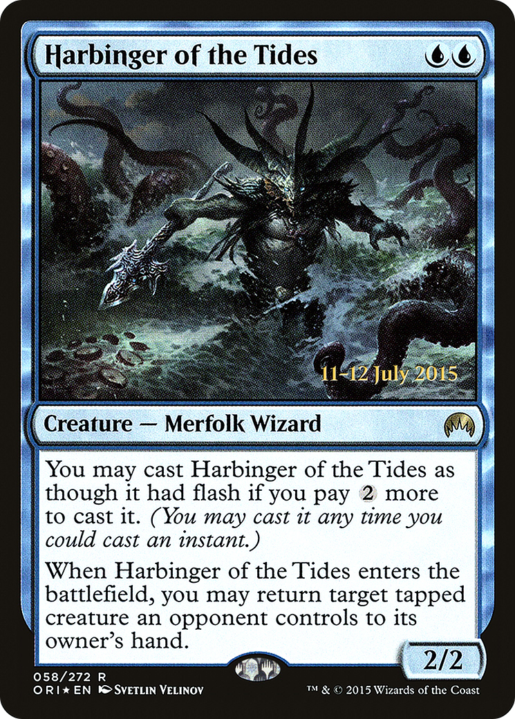Harbinger of the Tides (58s) Foil - Magic Origins Promos