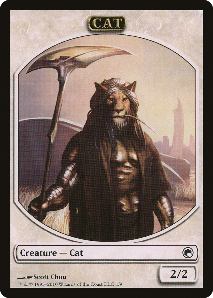 Cat Token [Scars of Mirrodin Tokens] | Silver Goblin