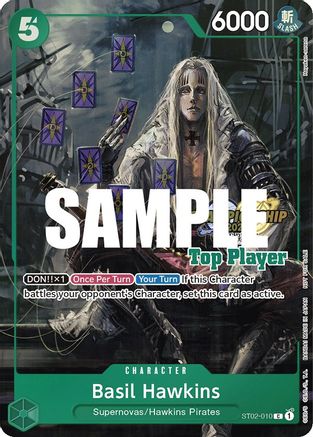 Basil Hawkins (CS 2023 Top Players Pack) Foil (ST02-010) - One Piece Promotion Cards | Silver Goblin