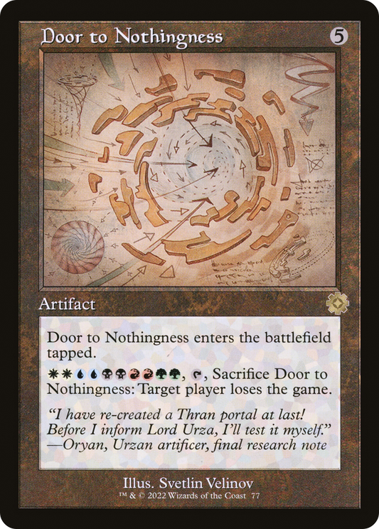 Door to Nothingness (Retro) (077) - The Brothers' War Retro Artifacts
