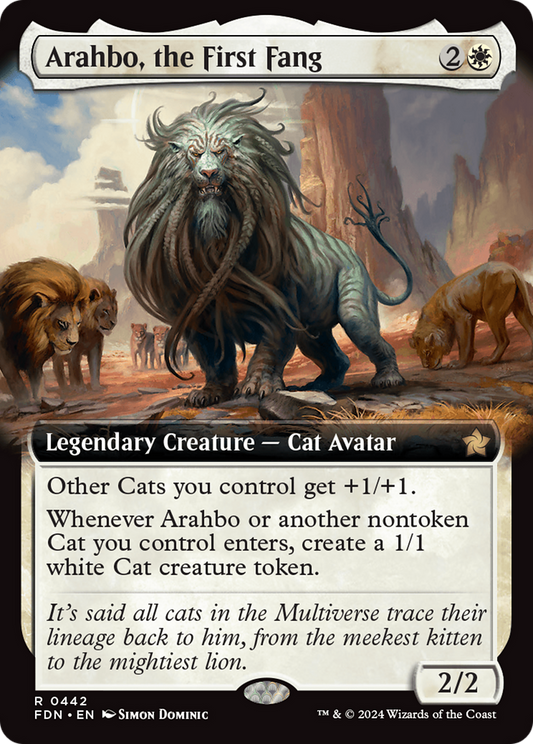 Arahbo, the First Fang (Extended Art) [Foundations] Foil
