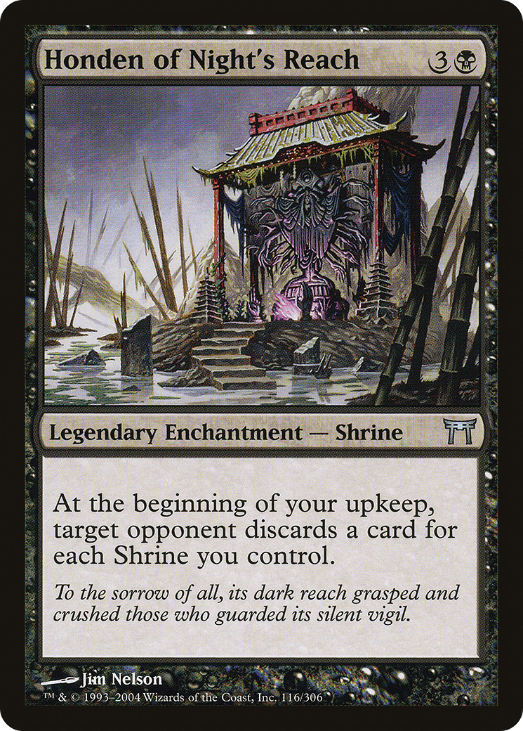 Honden of Night's Reach (116) Foil - Champions of Kamigawa