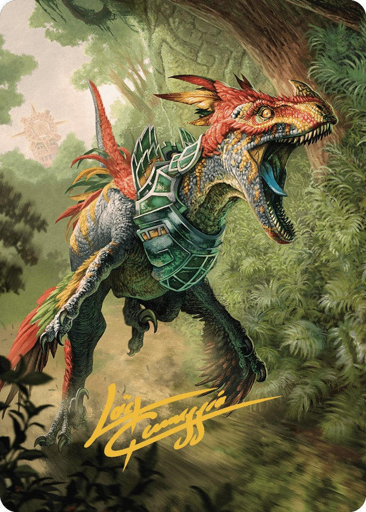 Dinosaur Token Art Card (Gold-Stamped Signature) [The Lost Caverns of Ixalan Art Series] | Silver Goblin