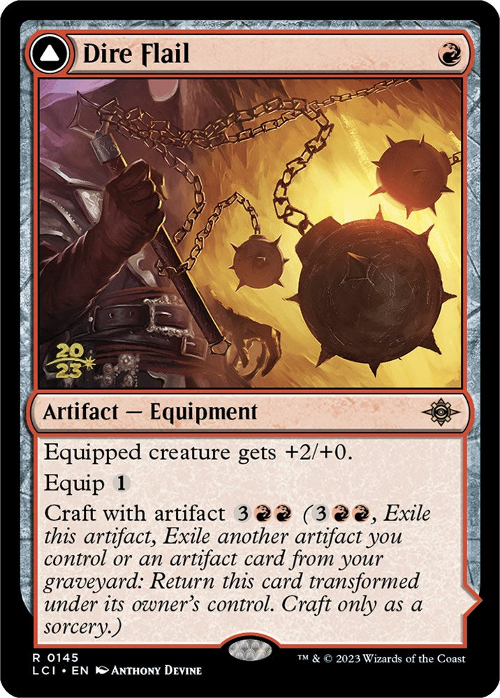 Dire Flail (145) Foil - The Lost Caverns of Ixalan Promos