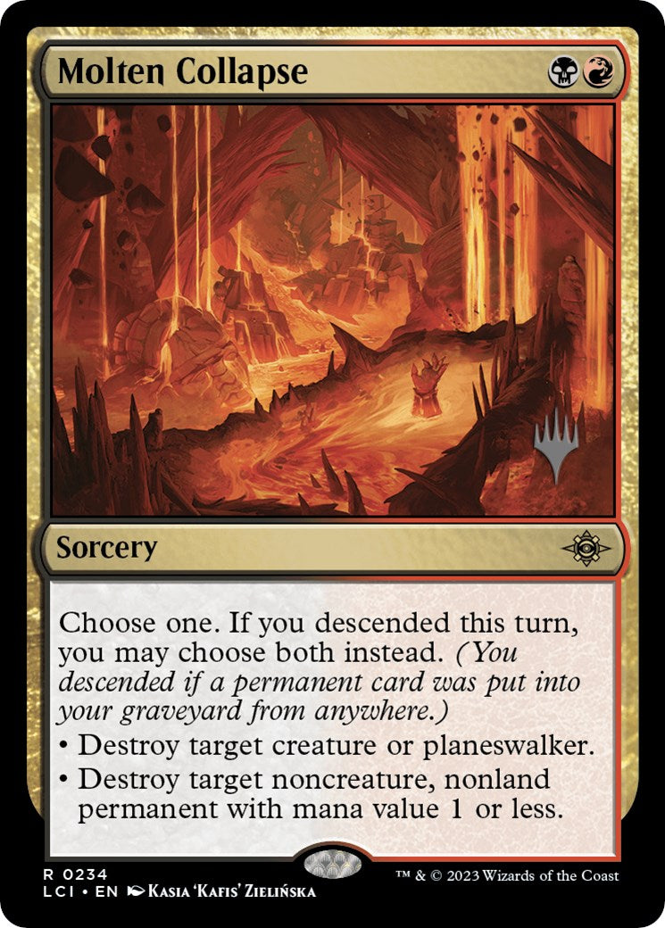 Molten Collapse (Promo Pack) [The Lost Caverns of Ixalan Promos] | Silver Goblin