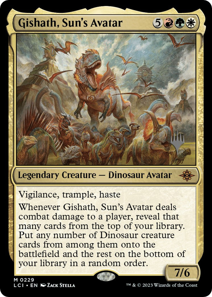 Gishath, Sun's Avatar (Promo Pack) [The Lost Caverns of Ixalan Promos] | Silver Goblin