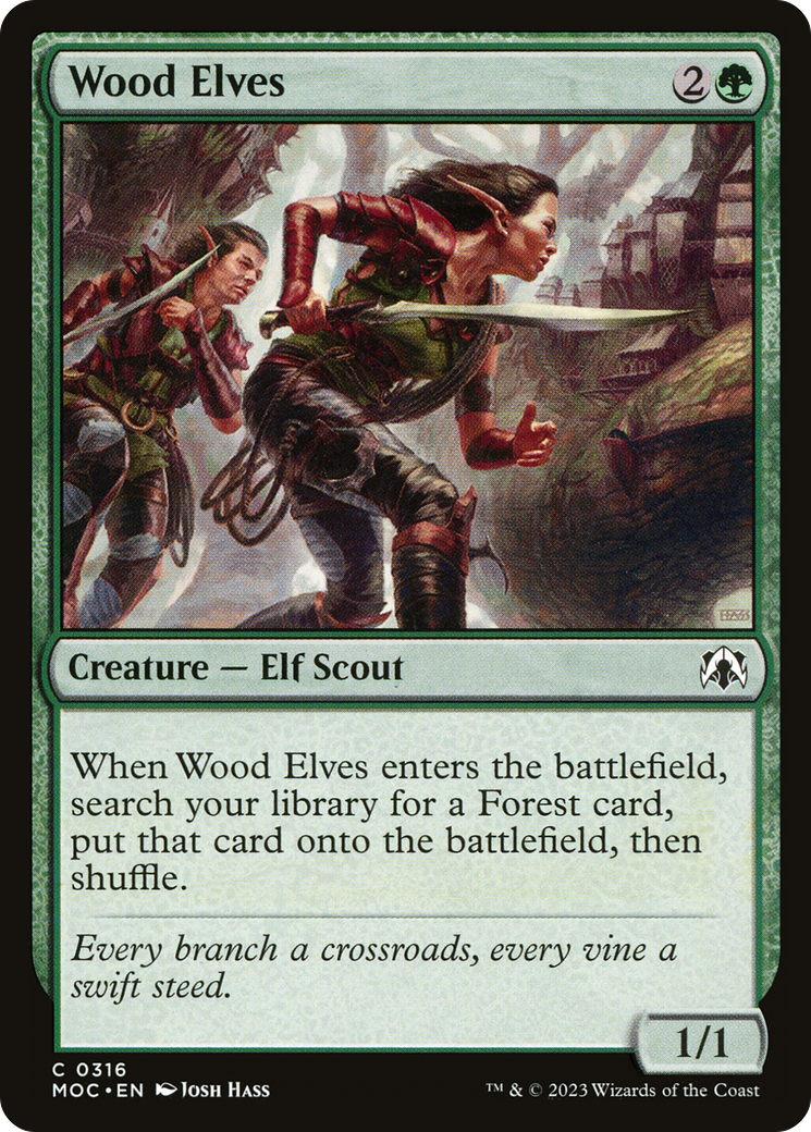 Wood Elves (316) - March of the Machine Commander