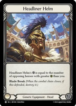 Headliner Helm (HVY202) Cold Foil - Heavy Hitters