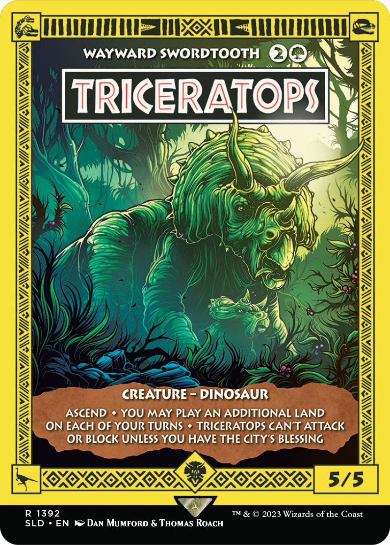Triceratops - Wayward Swordtooth [Secret Lair Drop Series] | Silver Goblin