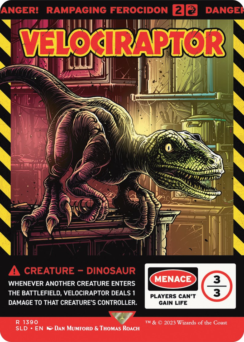 Velociraptor - Rampaging Ferocidon [Secret Lair Drop Series] | Silver Goblin